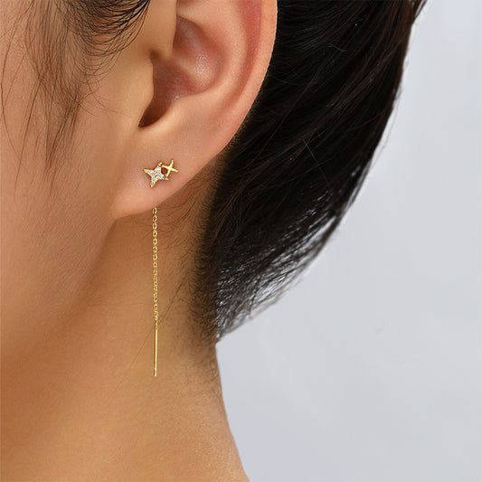 Copper X Earring