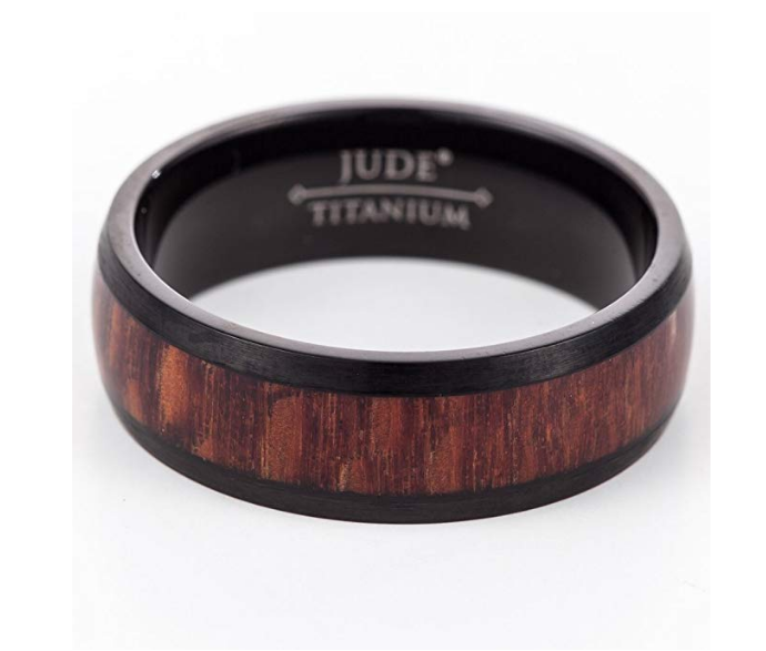 Titanium Woodstyle Ring