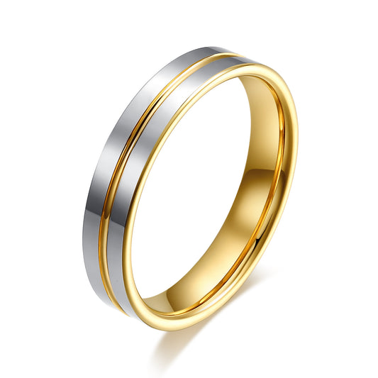Tungsten Gold Ring
