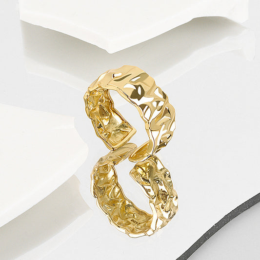 Twisted Wide Face Ring