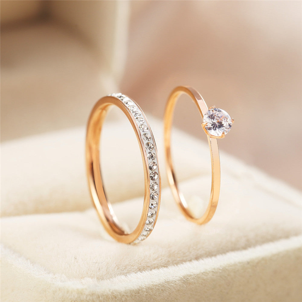 Rose Gold Double Band Ring