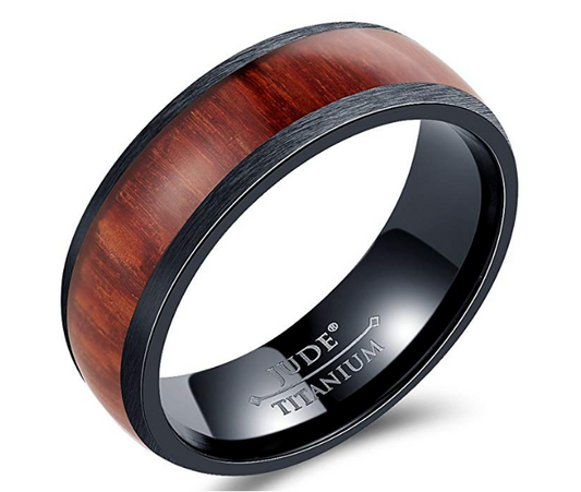Titanium Woodstyle Ring