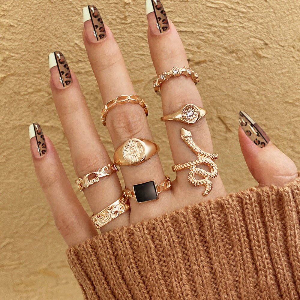 9-Piece Ringset Gold