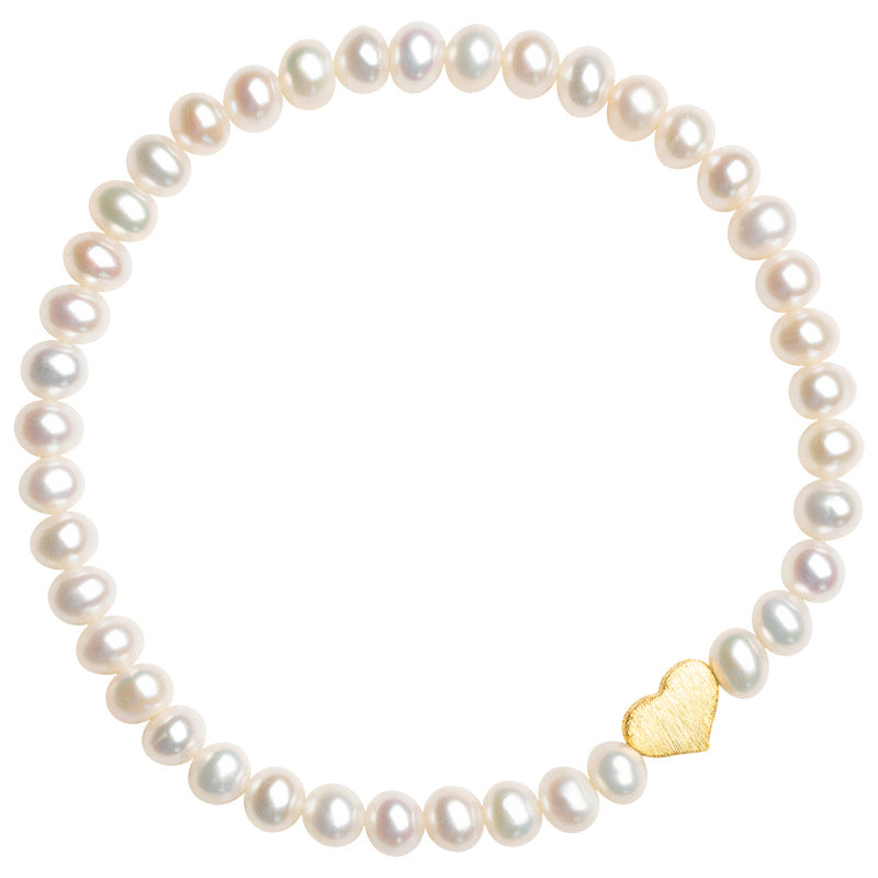 Pearls with a golden heart