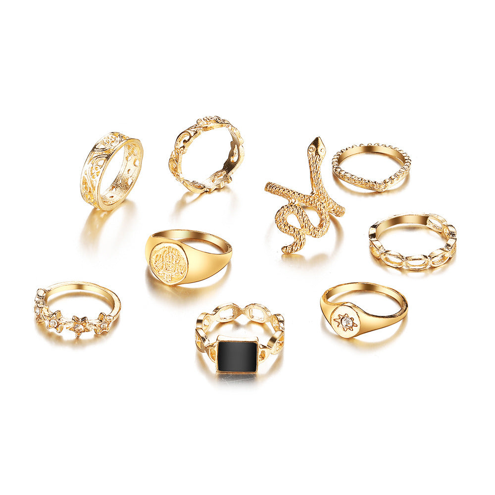 9-Piece Ringset Gold