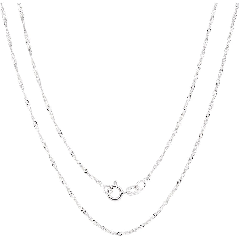 925 Sterling Silver Singapore Necklace