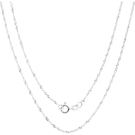 925 Sterling Silver Singapore Necklace